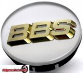 BBS EMBLEM SILBER Gold 3D 56 mm