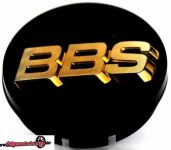 Original BBS 3D Schwarz GOLD Nabendeckel